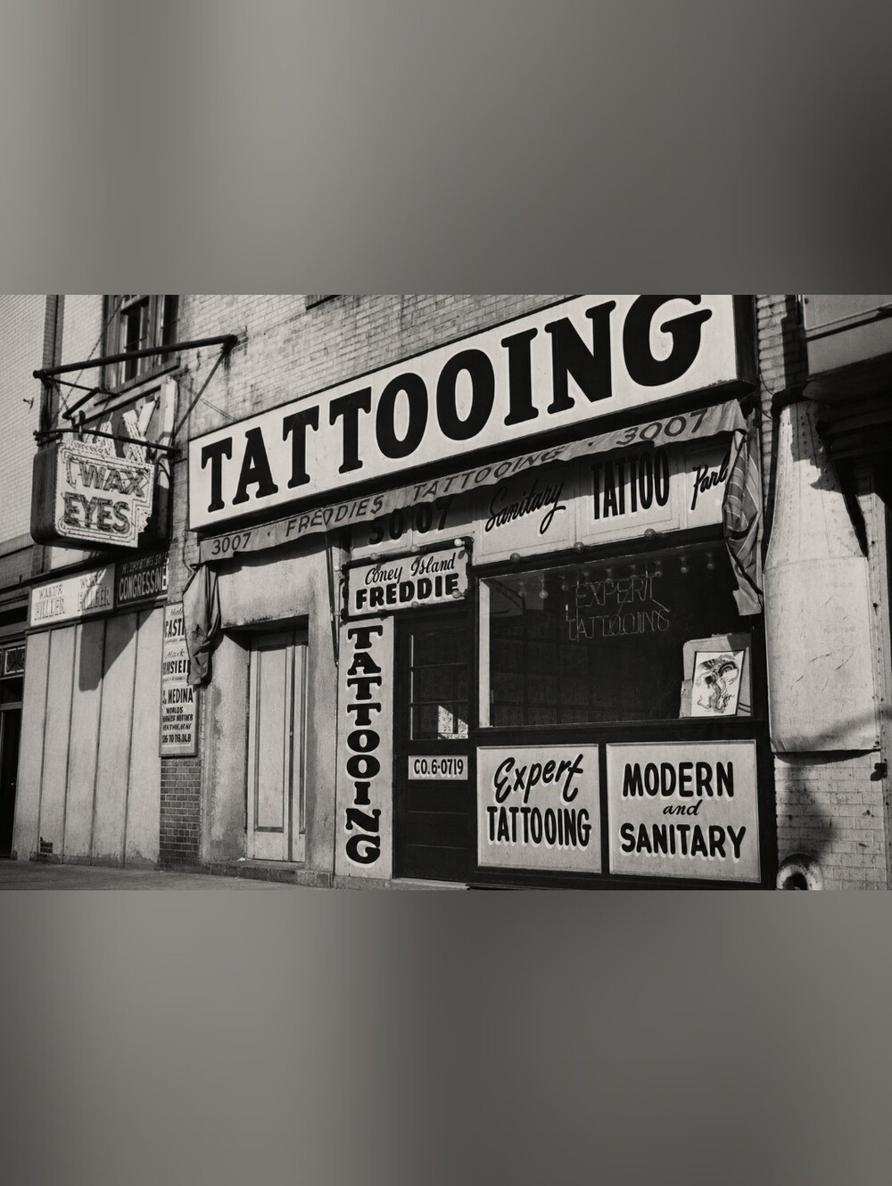 Vintage Tattooed Navy Artist Retro Tattoo parlor goth punk rockabilly tattoos - Picture 3 of 3